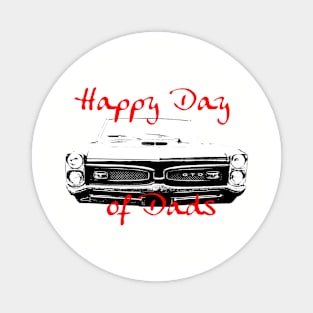 Father's Day 1960s classic American muscle car Day of Dads Magnet